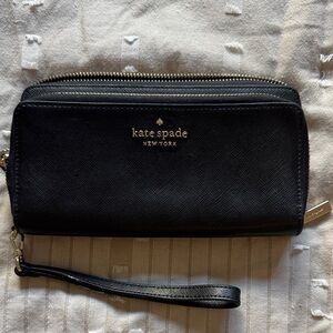 Kate Spade Black Zip-Around Wristlet